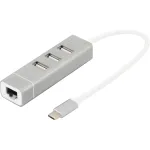 Hub 3-port USB3.0 Type C Power Supply aluminum