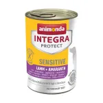 ANIMONDA Integra Protect &scaron;lapias &scaron;unų ėdalas suaugusiems jautriai odai su ėriena ir burnočiais, 400 g