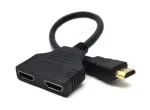 Gembird DSP-2PH4-04 HDMI kabelis HDMI A tipo (standartinis) 2 x HDMI A tipo (standartinis) juodas