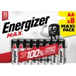 ENERGIZER &Scaron;ARMINĖS MAX AA LR6 BATERIJOS, 8 VNT., EKOLOGI&Scaron;KA PAKUOTĖ