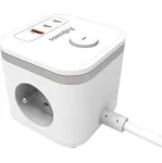 POWER CUBE TYPE F/WHITE 100137168 FELLOWES