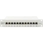 Digitus 10" patch panel DN-91612S-EA-G, 12-port, Cat.6a (gray, 1U, rack mount, shielded)