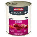ANIMONDA GranCarno Adult su &scaron;irdelėmis - &scaron;lapias &scaron;unų ėdalas - 800 g