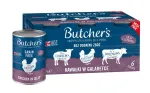 BUTCHER'S Original Mega pakuotė mi&scaron;rių gabaliukų drebučiuose - &scaron;lapias &scaron;unų ėdalas - 6 x 400 g