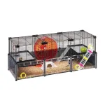 FERPLAST Multipla žiurkėnų narvas graužikams, didelis, 107,5 x 37,5 x 42 cm