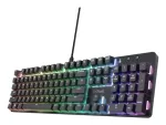&bdquo;Trust GXT 871 Zora&ldquo; QWERTY (JAV anglų kalba) &ndash; USB žaidimų klaviatūra (juoda)