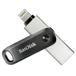 &bdquo;SanDisk SDIX60N-256G-GN6NE&ldquo; USB atmintinė, 256 GB, 3.2 kartos 1 (3.1 kartos 1), pilka, sidabrinė
