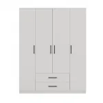 Topeshop ROMANA 160 BIEL KPLB miegamojo spinta/spinta 11 lentynų 4 durys(-os) balta
