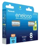 Įkraunamos baterijos PANASONIC ENELOOP AAA 800 mAh 8 vnt. (BK-4MCDE/8HH)