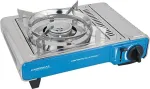 Campingaz gas cooker Camp Bistro DLX Stopgaz (silver/blue, 2.2kW single-flame cooker)