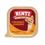 RINTI Gold Mini kalakutienos ir triu&scaron;io &scaron;lapias &scaron;unų ėdalas - 100 g