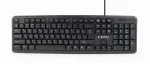 Gembird KB-U-103-RU keyboard Office USB QWERTY English, Russian Black