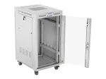 LANBERG stelažinė spintelė 22U 600x800 stiklas