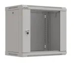 19" 9U Wall-Mount Rack Cabinet 540 &times; 350 mm Grey with Glass Door (Flat Pack)