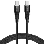 Savio CL-160 USB kabelis 2 m USB 2.0 USB C - USB C juodas