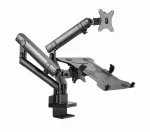 Gembird MA-DA3-02 monitoriaus laikiklis / stovas 81,3 cm (32") stalas, juodas