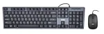 &bdquo;iBox IKMS606&ldquo; klaviatūra, komplekte &ndash; pelė, namų USB, QWERTY, JK, anglų, juoda