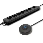 Surge protector+Foot QS 7 sockets 1.5m black