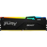 Kingston DDR5 - 16GB - 6000 - CL - 30, single (black, KF560C30BBEA-16, FURY Beast RGB, INTEL XMP, AMD EXPO)