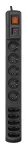 HSK DATA ALP-ACARS10---0N power extension 1.5 m 5 AC outlet(s) Indoor Black