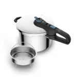 Greitpuodis TEFAL SECURE TRENDY 6L + nerūdijančio plieno krep&scaron;elis