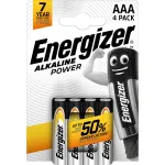 ENERGIZER &Scaron;ARMINĖS AAA LR03 ELEMENTAI, 4 VNT.