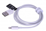 Baseus CALYS-A02 mobiliojo telefono laidas, baltas, 1 m, USB A, Lightning