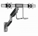 Gembird Laikiklis Adjustable wall 2-display mounting arm 17-32inch iki 8kg