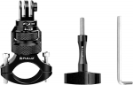 Aluminum 360&deg; PULUZ Steering Wheel Mount for Sports Cameras (Black)