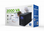 &bdquo;Gembird EG-UPS-035&ldquo; nepertraukiamo maitinimo &scaron;altinis (UPS), interaktyvus linijinis ry&scaron;ys, 2 kVA, 1200 W, 5 kintamosios srovės lizdai