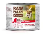 RAW PALEO Duoprotein jautienos ir triu&scaron;io skonio &scaron;uniukų &scaron;lapias ėdalas - 200 g