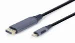 CABLE USB-C TO DP 1.8M/GREY CC-USB3C-DPF-01-6 GEMBIRD