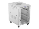 LANBERG stelažinė spintelė 15U 600x800 stiklas