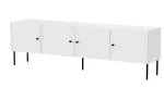 4D RTV spintelė PALAZZO BIS 201x40x60 balta matinė