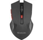 Pelės apsauga ACCURA MM-275 RF juoda ir raudona optinė 1600DPI 6P