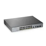 &bdquo;Zyxel GS1350-18HP-EU0101F&ldquo; tinklo komutatorius, valdomas, L2 gigabito eternetas (10/100/1000), maitinimas per Ethernet (PoE), pilkas