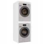 POLA TWIN WHITE WASHING MACHINE AND DRYER CABINET