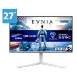 Philips Evnia 6000 27M2N6501L/00 computer monitor 67.3 cm (26.5") 2560 x 1440 pixels Quad HD QD-OLED White
