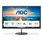 AOC V4 Q32V4 kompiuterio monitorius 80 cm (31,5 colio) 2560 x 1440 pikselių 2K Ultra HD LED juodas