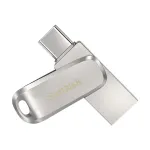 &bdquo;SanDisk Ultra Dual Drive Luxe&ldquo; USB atmintinė, 256 GB, USB A tipo / USB C tipo 3.2 Gen 1 (3.1 Gen 1), nerūdijančio plieno