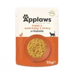 APPLAWS Vi&scaron;tienos krūtinėlė su moliūgais sultinyje - &scaron;lapias kačių ėdalas - 70 g