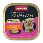 ANIMONDA Vom Feinsten Senior Mini Chicken with rabbit and basil - wet dog food - 100g