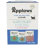 APPLAWS Žuvų rinkinys sultinyje - &scaron;lapias kačių ėdalas - 12 x 70 g