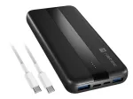 NATEC TREVI SLIM Q V2 ličio polimerų (LiPo) akumuliatorius 10000 mAh, juodas