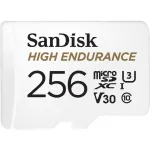 SanDisk 256GB High Endurance, memory card (white, Class 10, V3, U3)