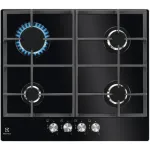 &bdquo;Electrolux KGG6426K&ldquo; juoda, įmontuojama, 56 cm, dujinė, 4 kaitvietė(-s),