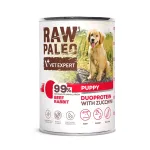 RAW PALEO Duoprotein jautienos ir triu&scaron;io skonio &scaron;uniukų &scaron;lapias ėdalas - 400 g