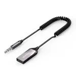 &bdquo;Ugreen CM309 Bluetooth 5.0&ldquo; garso imtuvas, USB kabelis, garso adapteris, AUX lizdas, juodas