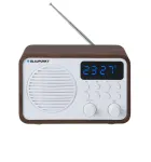 Ne&scaron;iojamasis radijas su &bdquo;Bluetooth&ldquo; ir USB BLAUPUNKT PP7BT, spalva: ruda mediena / balta
