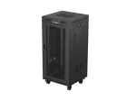 Standing 19" 24U Rack Installation Cabinet 600&times;600 FF01-6624-23B Perforated Door with LCD (Flat pack) V2